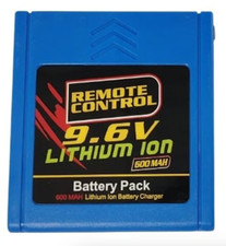 9.6v / 600 mah Lithium ION Battery for New Bright RC Truck