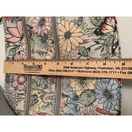 Sakroots Floral Butterflies Crossbody Bag W Adjustable Strap, Pockets - Picture 14 of 15