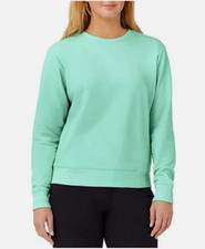 Fila Women's Green French Terry Long Sleeve Pullover Sweatshirt Size MEDIUM