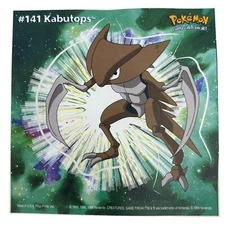 Pokemon Collect 'em Stick-Ups Kabutops #141 Large 4” Sticker Priss Prints