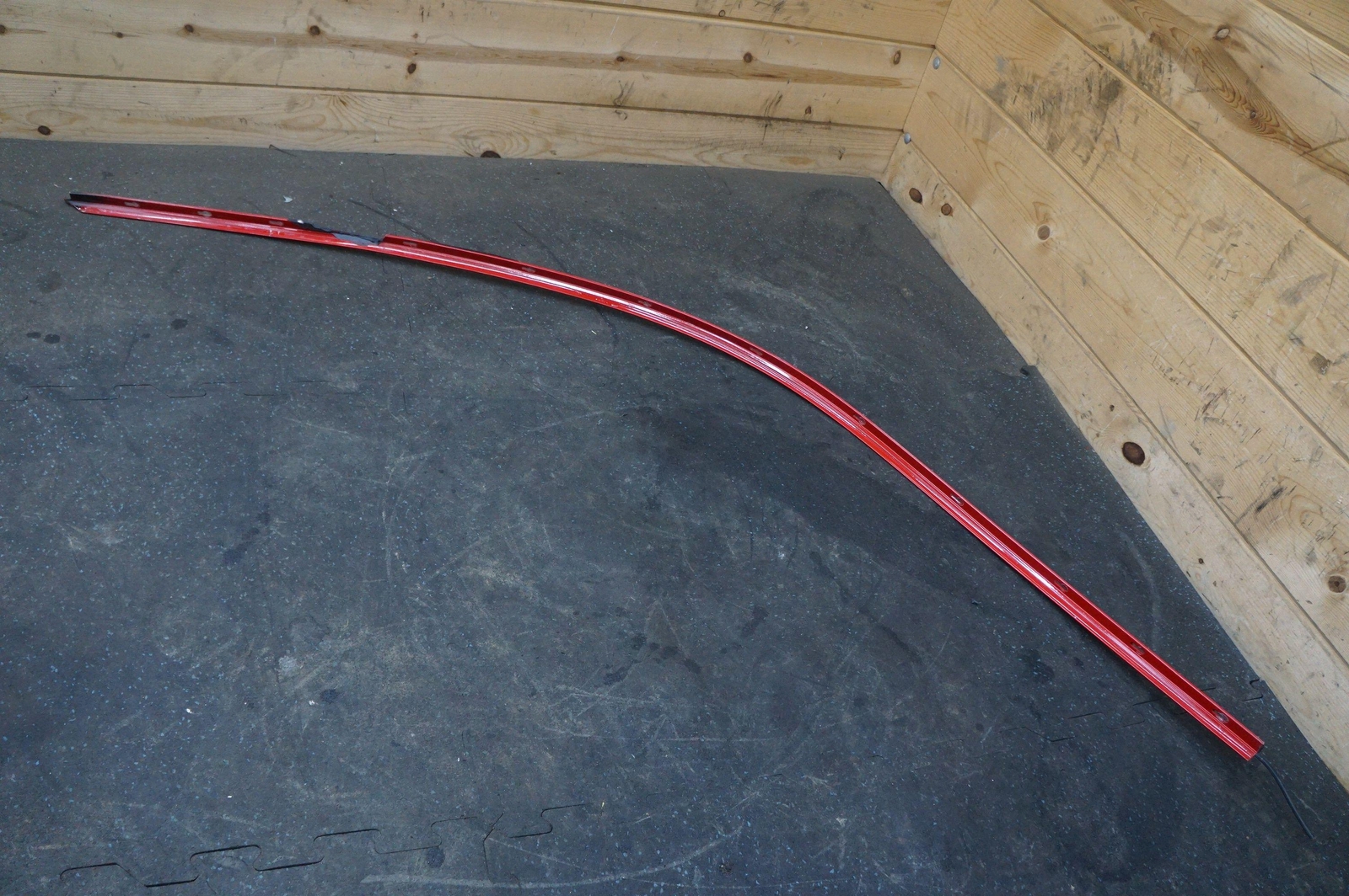 Left Driver Side Roof Gutter Trim Rosso Corsa Red 81524110 Ferrari 458 Italia