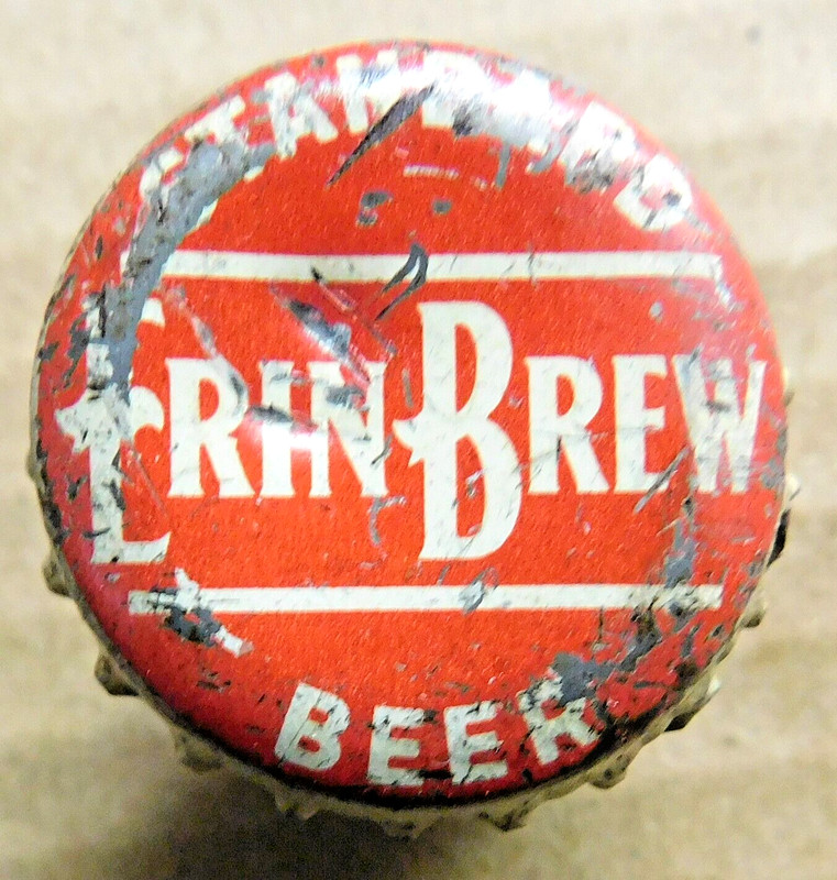 ERIN BREW cork beer bottle cap 1947-51 Standard Brewing - Cleveland OH