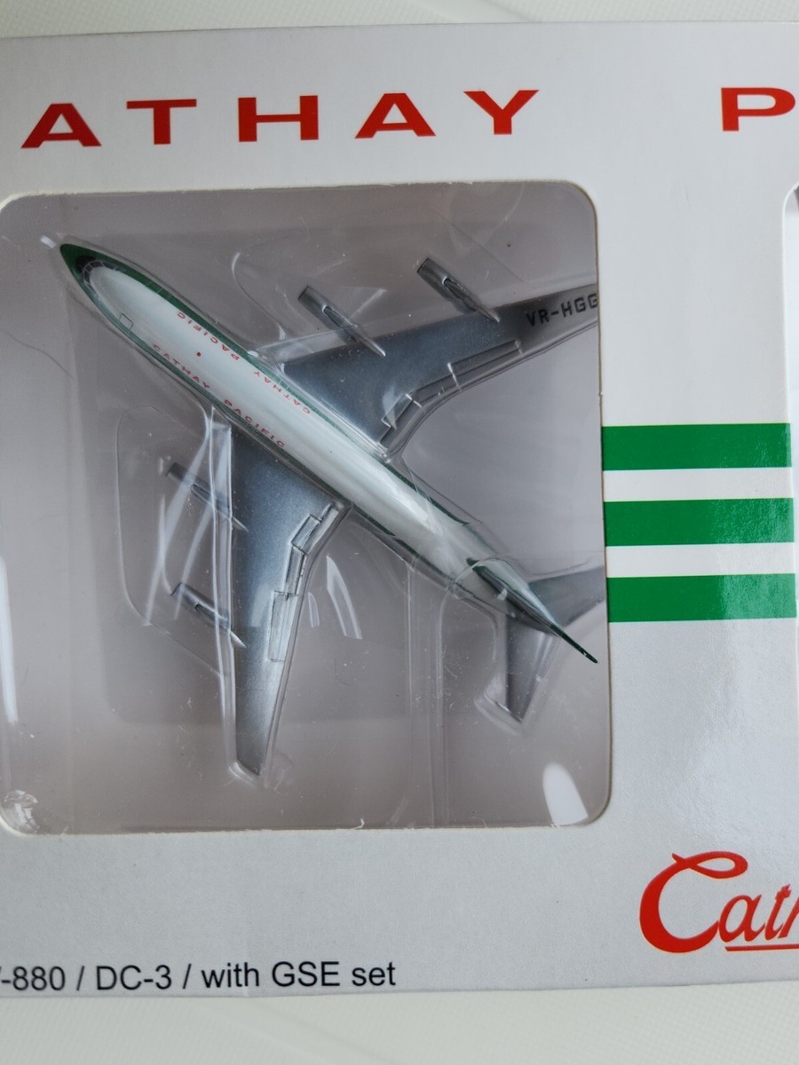 NEW AEROCLASSICS CATHAY PACIFIC CV-880 DC-3 &B GSE 1/400 SCALE