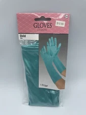 New Blue Gloves Halloween Cosplay Costume Dress Up Child OSFM