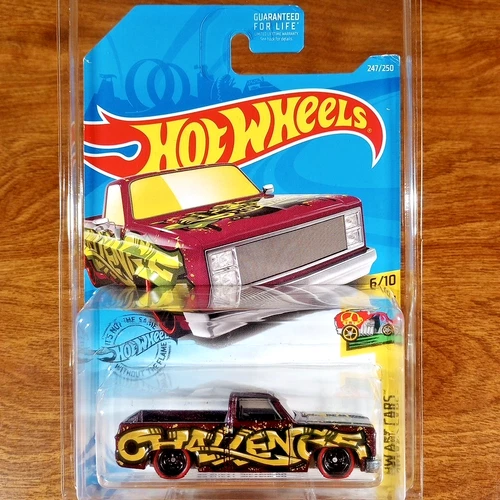 Custom Made Real Riders Hot Wheels '83 Chevy Silverado HW Art Cars Burgundy 2019 - Picture 1 of 3