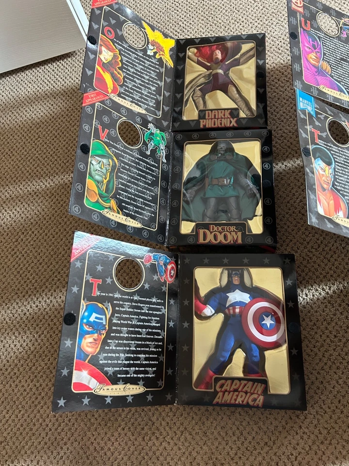 Lote de 6 figuras de acción de X-Men STORM serie de portadas famosas de Marvel Comics 1997 Foto 3 de 4