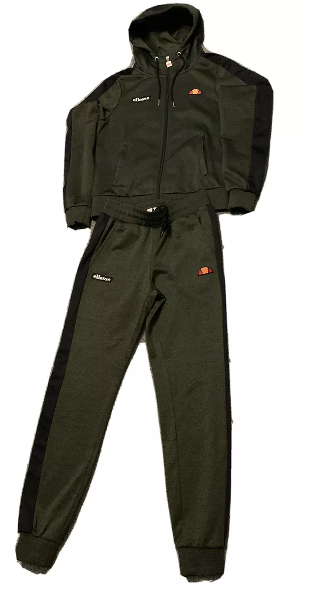 Ellesse green shop tracksuit