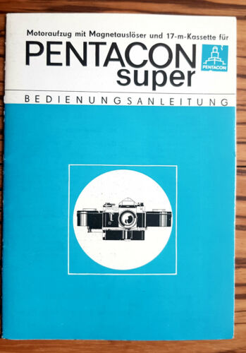 Rare! Pentacon Super Motoraufzug Guide Text: German - - Picture 1 of 4