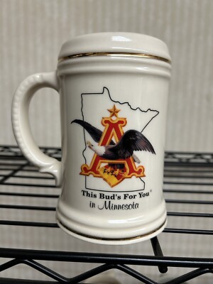 1995 Budweiser Minnesota Wildlife Beer Stein - Whitetail Deer