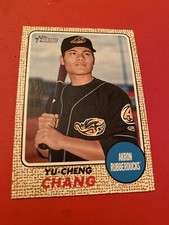 2017 TOPPS HERITAGE MINOR LEAGUE YU-CHENG CHANG #80 Pre Rookie Red Sox