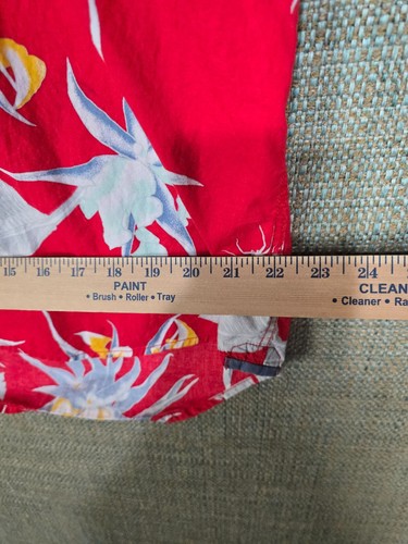 Camicia Vans ragazzo XL hawaiana vestibilità classica rossa con bottoni manica corta - Foto 7 di 11
