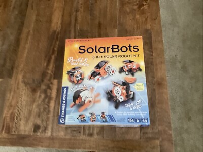 Solar Bots 8-in-1 Solar Robot Kit STEM Experiment Kit Open Box