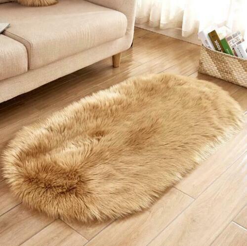 Fluffy Rugs Anti-Skid Shaggy Area Dining Room Carpet Floor Mat Home Bedroom Soft - Picture 13 of 26