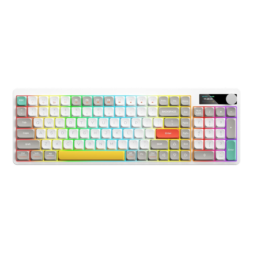 Mechanical Keyboard with Red Switches and Colorful Backlight Model A0L1 for Enhanced Gaming and Typing Experience