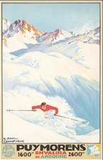 Listing image for Vintage Puymorens Winter Sports in Andorra Tourism Poster Print A3/A4