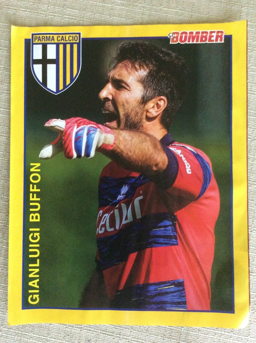 PARMA CALCIO GIANLUIGI BUFFON POSTERINO RIVISTA BOMBER