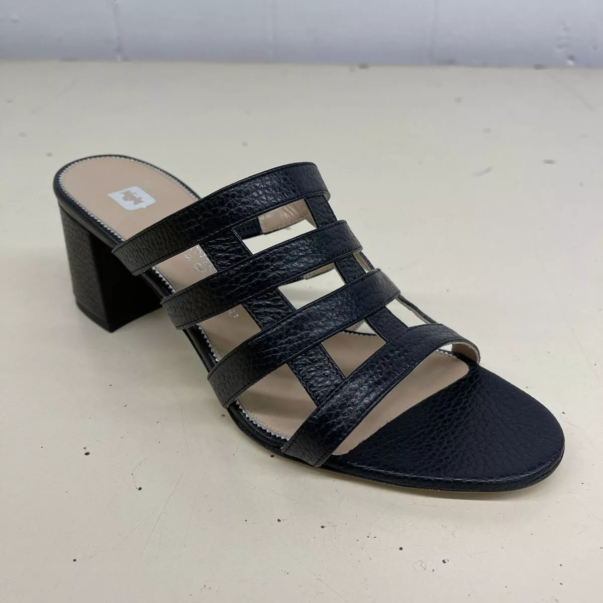 Slide block deals heel sandals