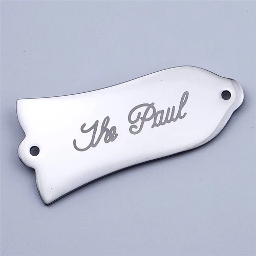 2 Hole Steel Guitar Truss Rod Cover Plate "The Paul" Bell-Shape For Gibson LP/SG