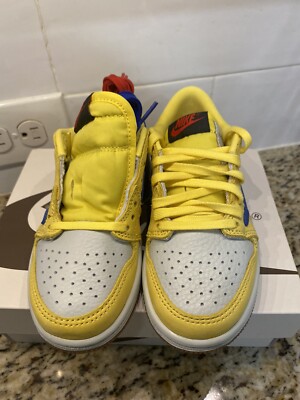 Air Jordan 1 Retro Low OG x Travis Scott Canary Little Kids Air Jordan 1 Retro Low OG x Travis Scott Canary Little Kids