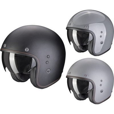 Scorpion Motorcycle Helmet Belfast Evo Solid Open Face Helmet Retro Vintage