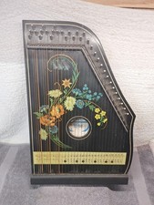 Vintage Jubeltone Konzert Salon Harfe Zither Lap Harp West Germany