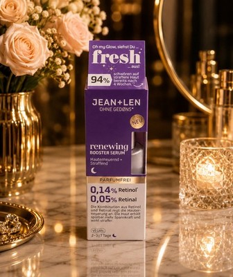 Jean & Len Renewing Booster Serum, Ideal for All Skin Types, Vegan, 30 ml