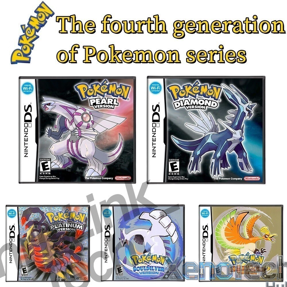 NDS Game card Pokemon carta singola in scatola Pokemon US inglese regalo custodia carte gioco foto 2