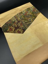 Kimono Konjaku Club Antique Silk Obi Nagoya Woven Pattern Japan