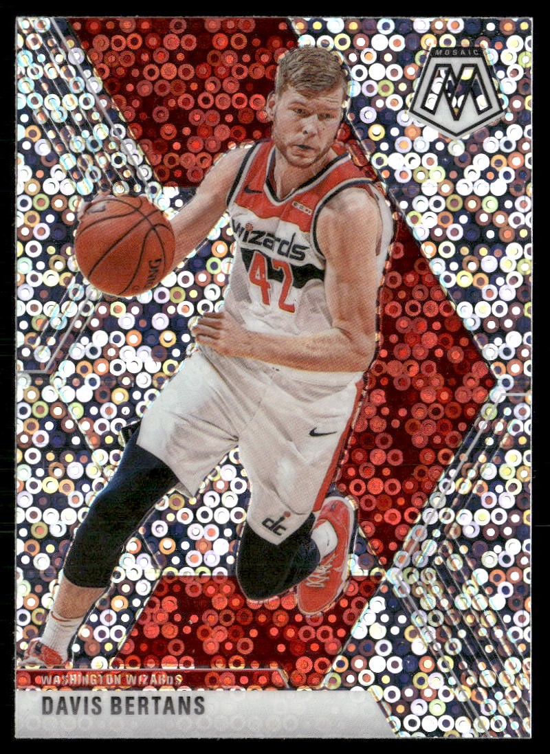 2019-20 Panini Mosaic #172 Davis Bertans Fast Break Silver