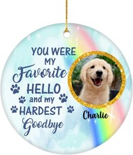 You were Dog Memorial Christmas Ornaments Forever in Our Hearts Pet Memorial...