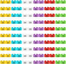 120 Pieces Multicolor Chicken Leg Bands for Poultry Identification