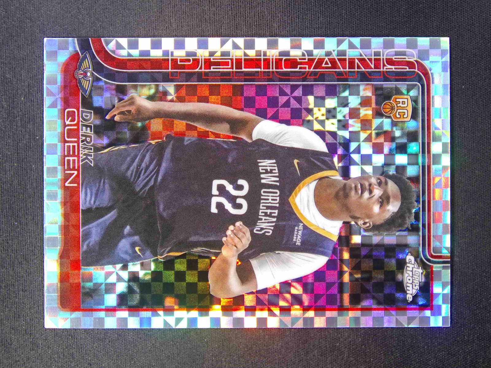 2025-26 Topps Chrome Derik Queen #263 RC Rookie X-Fractor