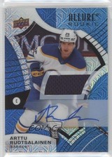 2021-22 Allure Rookies Blue Line Jersey 66/75 Arttu Ruotsalainen #126 Auto y8p