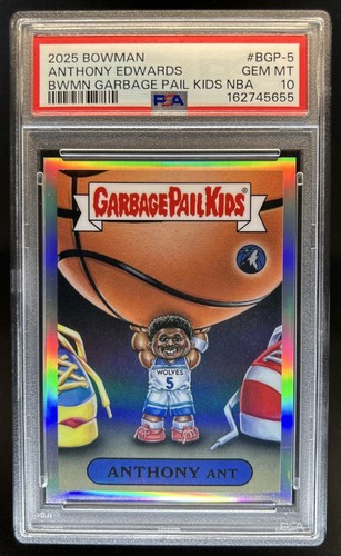 2025-26 Bowman Anthony Edwards GPK SSP #BGP-5 Timberwolves PSA 10 GEM MINT