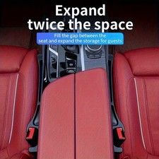 Car seat gap filler, universal PU leather car seat gap plug
