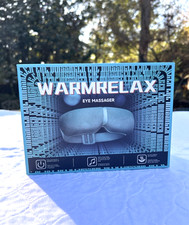 Heated Eye Massager w/ Air Compression Bluetooth   WarmRelax   New Open Box