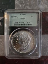 1899 - O PCGS MS64 Morgan Sliver Dollar OGH