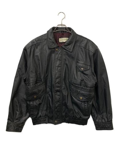LOCH LOMOND leather jacket black