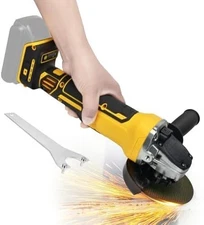 Cordless Angle Grinder for DeWalt 20V Battery, 6600RPM Brushless 4-Speed Grinder