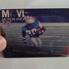 1996 Motion Vision Barry Sanders Detroit Lions Lenticular Football Card