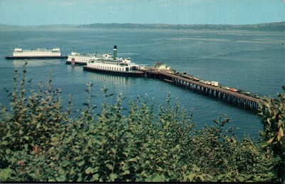 POSTCARD NORTH END FERRY DOCK VASHON ISLAND WASHINGTON