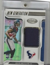 2022 Panini Certified  New Generation Jerseys John Metchie III #NGJ-JM mem /399