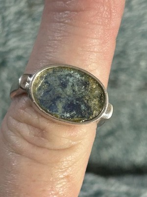 Sterling Silber Ring römischer Stil Größe 7 signiert laut