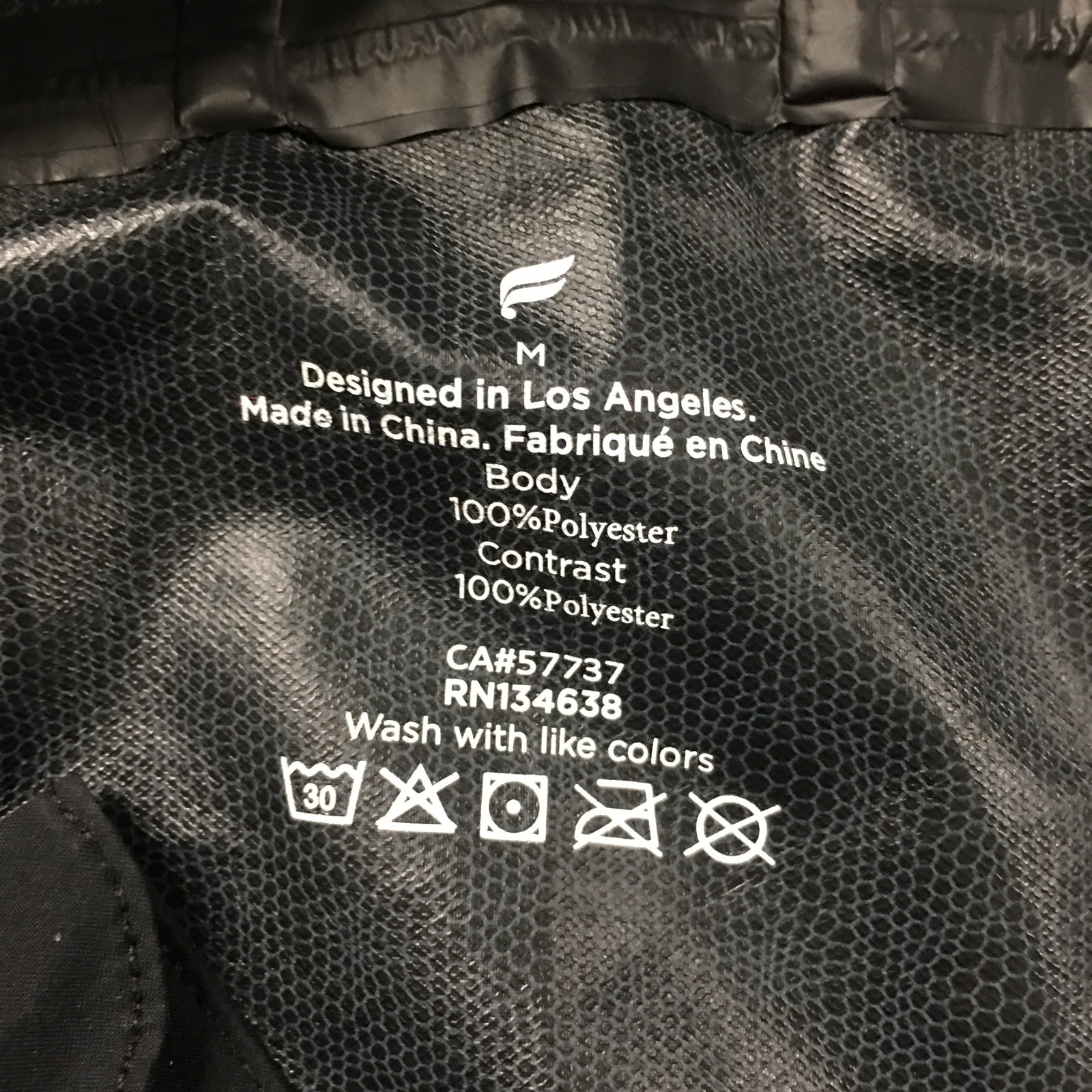 Fabletics Waterproof Rain Jacket Mens Medium Blac… - image 12