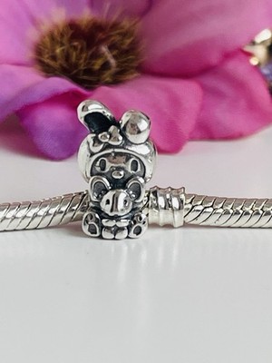 Hello Kitty My Melody Charm & Plüschtier Silber