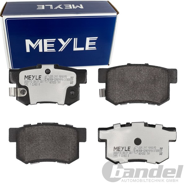 Meyle BremsbelÄGe Satz Hinterachse Passend FÜR Honda Accord Civic Insight Jazz-image