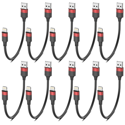 6 Inch Short Lightning Cable Bulk 10Pack, [Mfi Certified] Multipack 0.5Ft Iphone