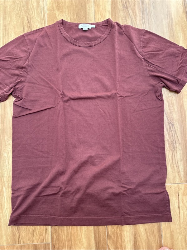 SUNSPEL Short Sleeve Crew Neck T-Shirt Men's Size S Maroon