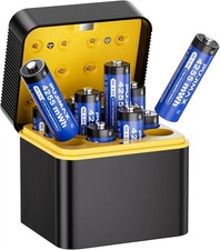Smart Charger Lithium 1.5V Fast AA with 12PCS 4255mWh Batteries Rechargeable