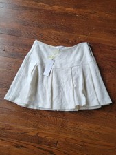 BCBGeneration White Cream Pleated Skirt NWT S...